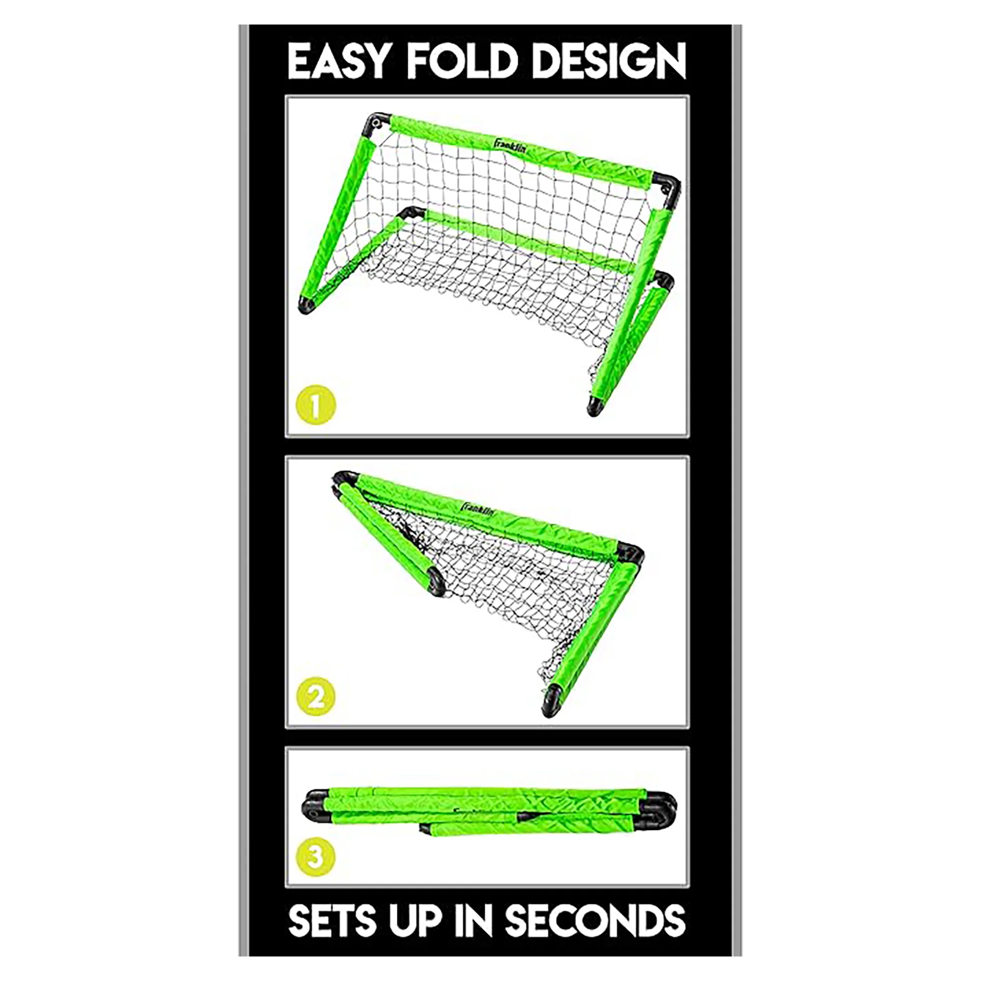 Franklin Soccer Goal Insta Set with Pump and Ball (36x24x24 inches) - Image 6