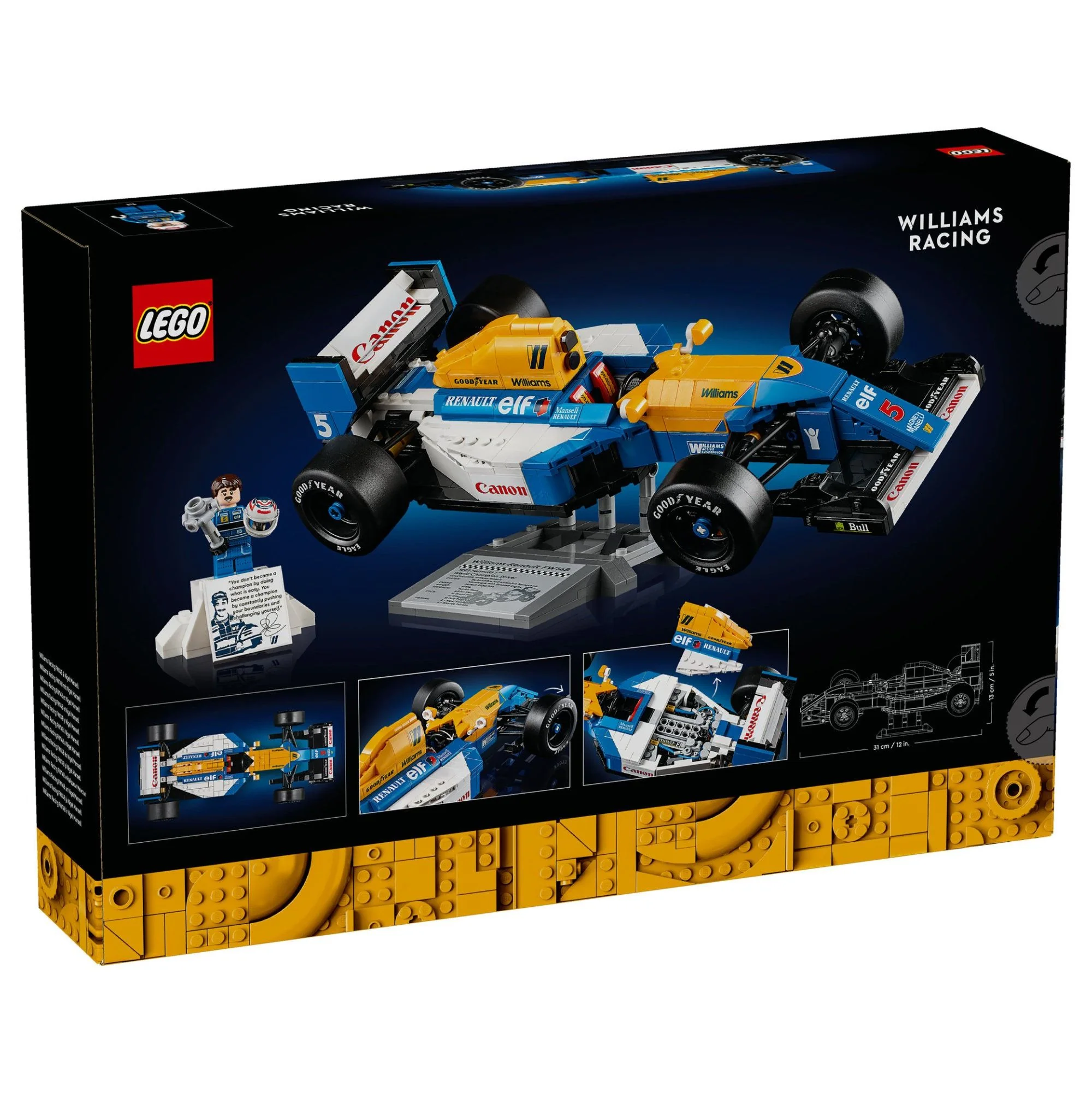LEGO Icons Williams Racing FW148 & Nigel Mansell 10353 - Image 8
