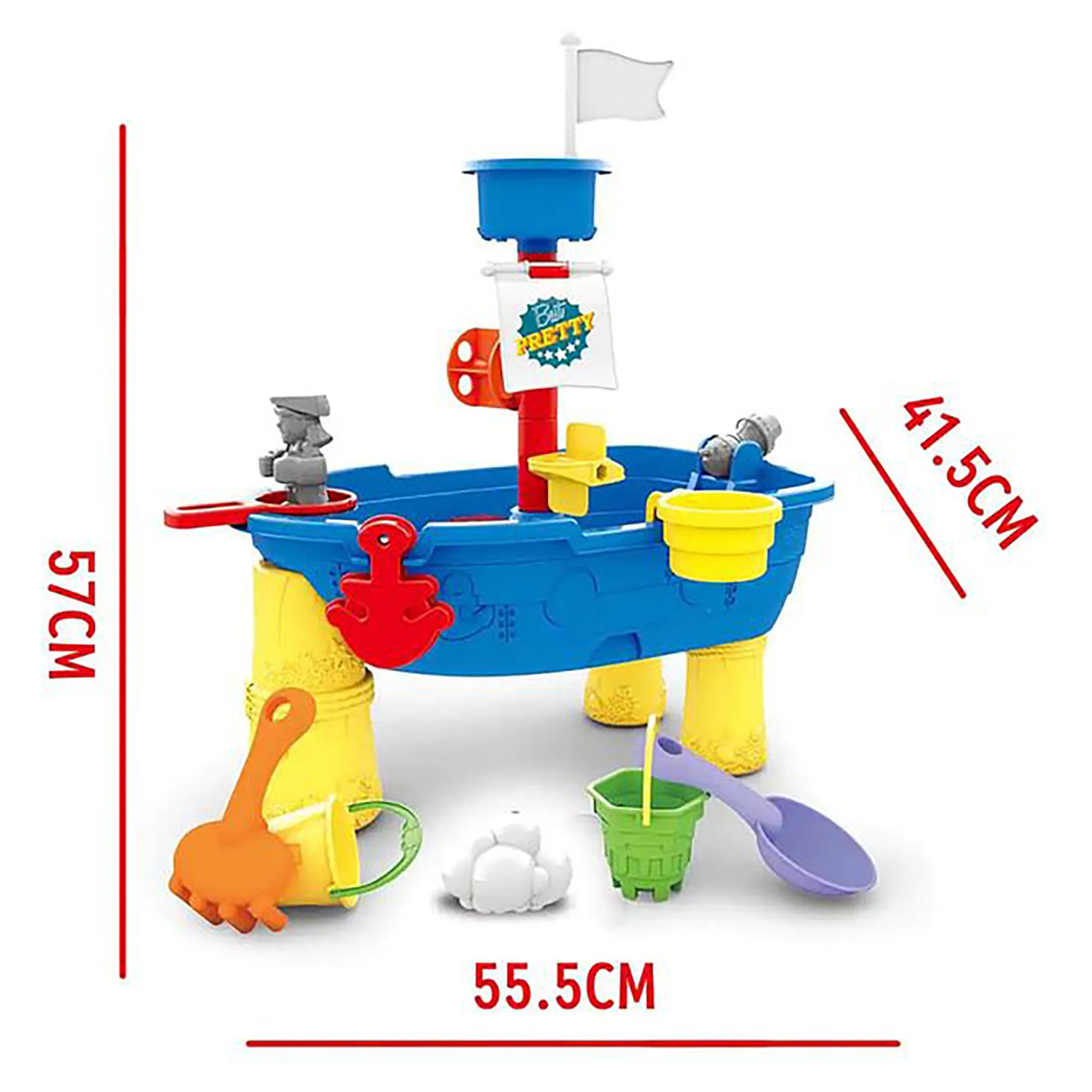 Sand and Water Play Boat Table - Image 3