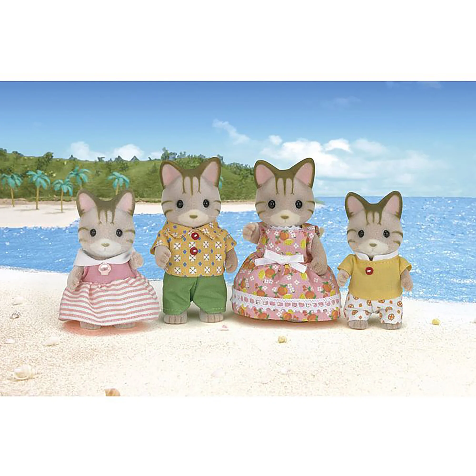 Sylvanian Families Striped Cat Family - Image 3