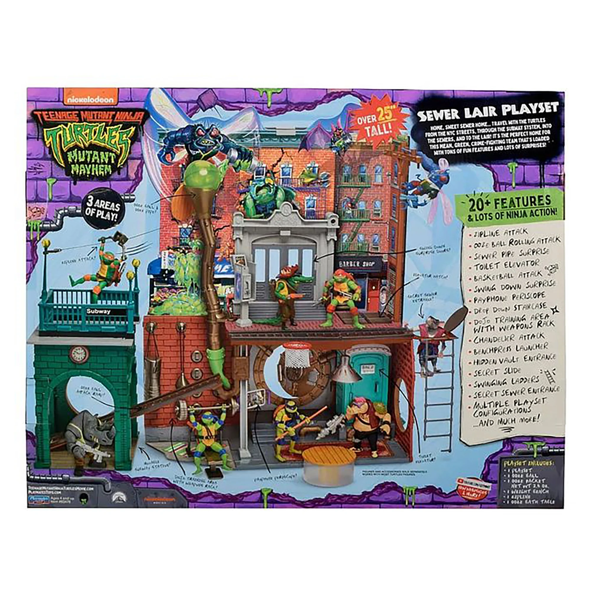 Teenage Mutant Ninja Turtles Movie Sewer Lair Playset - Image 3