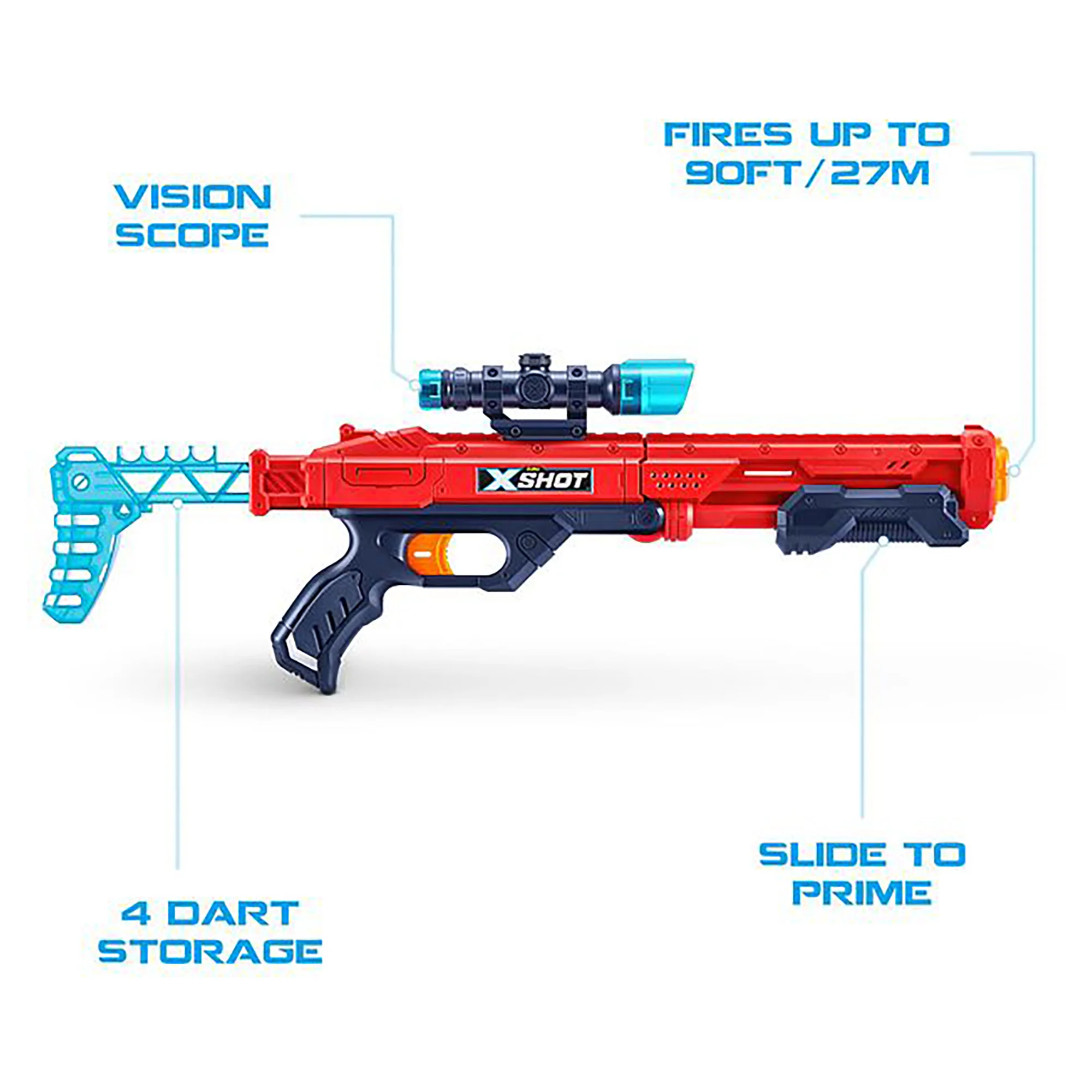 X-SHOT Excel Hawk Eye Dart Shooter with 16 Darts - Image 4